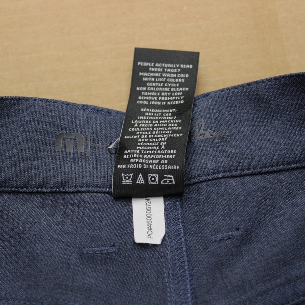 Travis Mathew Performance Golf Pants Mens Sz 32x32 Blue Straight Stretch Light - Picture 7 of 8